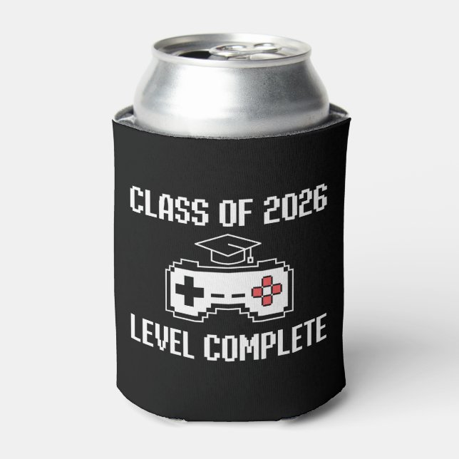 Rafraîchisseur Pour Canette Class Of 2026 Level Complete Gaming Graduation (Can devant)