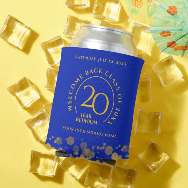 Rafraîchisseur Pour Canette Classe école Blue & Gold Reunion (Été in situ)