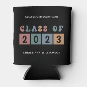 Rafraîchisseur Pour Canette Classe Retro Personnalisée de 2023 Graduation Cute