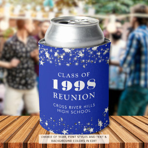 Rafraîchisseur Pour Canette Classe Reunion Royal Blue Silver Stars Personnalis