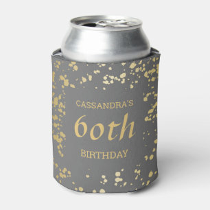 Rafraîchisseur Pour Canette Classy Egypt Gold arrose gris anniversaire