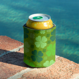 Rafraîchisseur Pour Canette Clovers verts, Lucky Clovers, Saint Patrick's Day