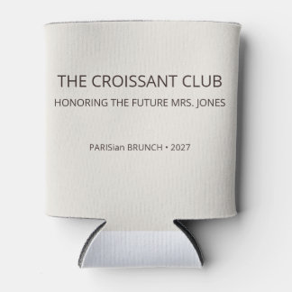 Rafraîchisseur Pour Canette Club Croissant Espresso Chic Enterrement de Vie de