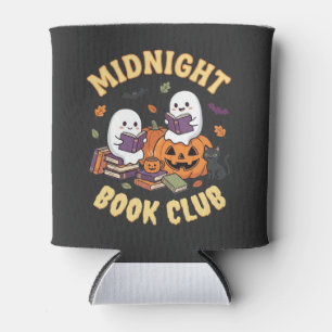 Rafraîchisseur Pour Canette Club de lecture d'Halloween Fantôme lisant un desi