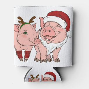 Rafraîchisseur Pour Canette cochon moche de Noël