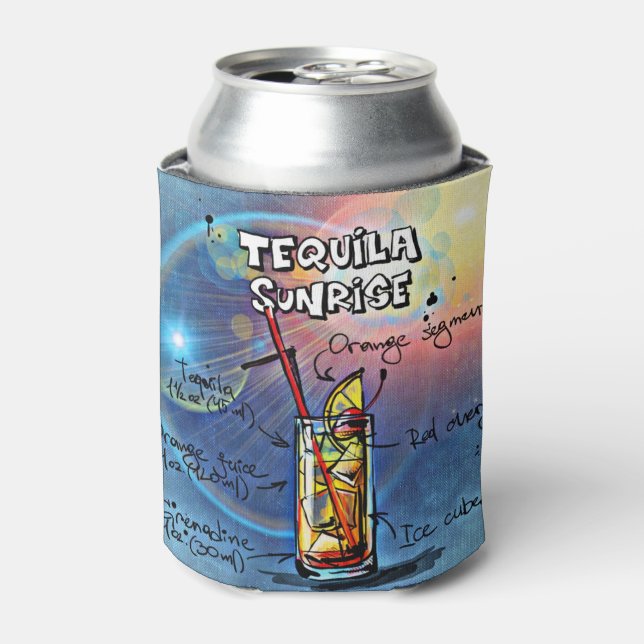 Rafraîchisseur Pour Canette Cocktail Tequila Sunrise (#7 /12 Ensemble de recet (Can devant)