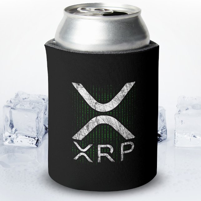 Rafraîchisseur Pour Canette Code binaire crypto-monnaie cache XRP Hodlers Cryp (Créateur téléchargé)