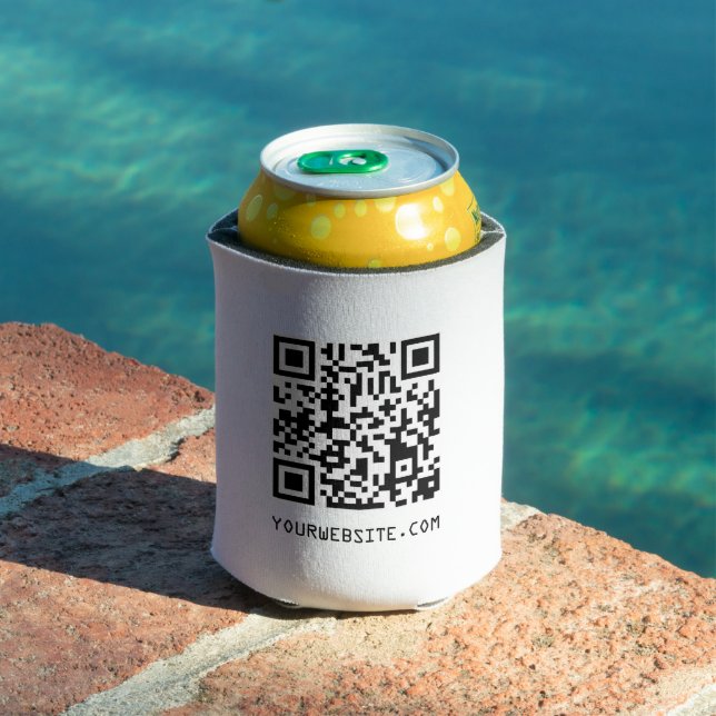 Rafraîchisseur Pour Canette Code QR personnalisable Votre lien de page Web (Piscine in situ)