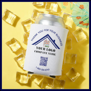 Rafraîchisseur Pour Canette Code QR personnalisé du logo du Merci d'affaires