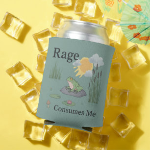 Rafraîchisseur Pour Canette Colère Me Consume Grenouille Étang Mème Grenouille