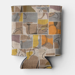 Rafraîchisseur Pour Canette Collage de patchwork, motif de mixage de courtepoi