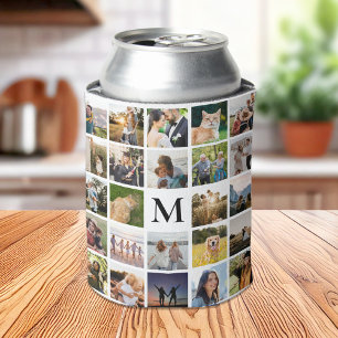 Rafraîchisseur Pour Canette Collage photo Monogramme personnalisé