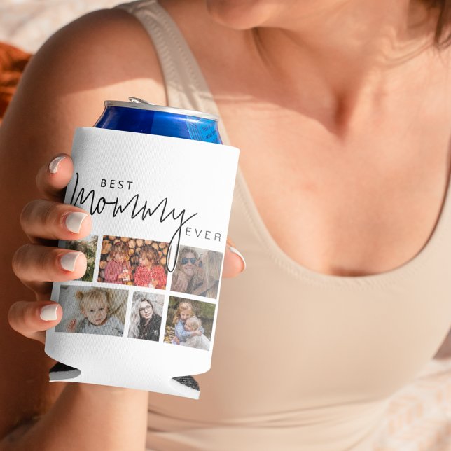 Rafraîchisseur Pour Canette Collage photo personnalisé maman 12 (Créateur téléchargé)