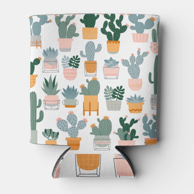 Rafraîchisseur Pour Canette Collection Cactus dans Pots Design (Devant)