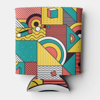 Rafraîchisseur Pour Canette Coloré géométrique : motif abstrait.