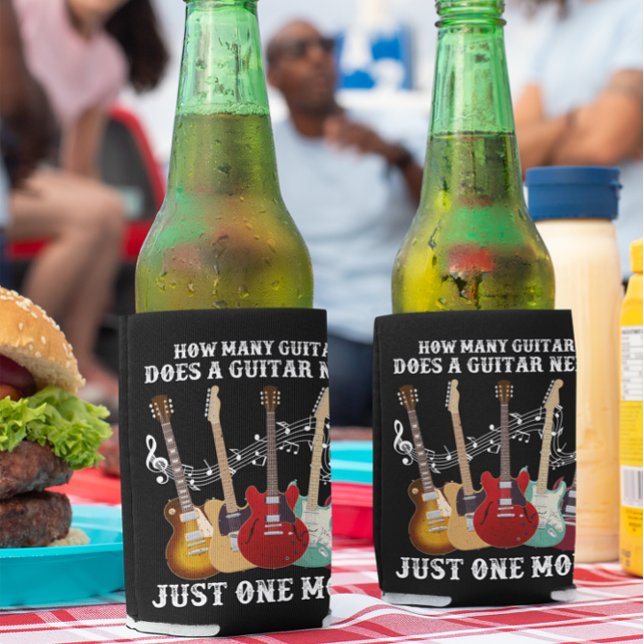 Rafraîchisseur Pour Canette Combien De Guitares Cadeaux Pour Guitare Player (Créateur téléchargé)