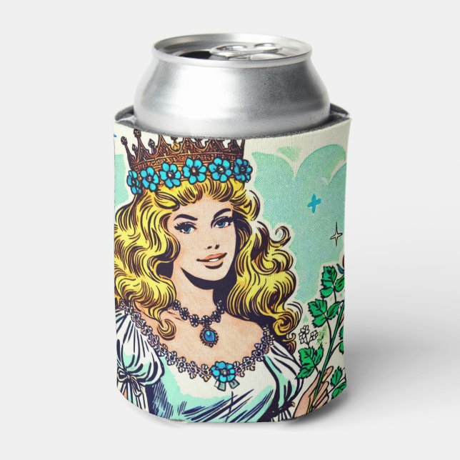 Rafraîchisseur Pour Canette Comics vintage Cute Princess (Can devant)