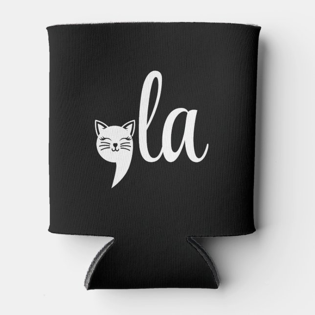 Rafraîchisseur Pour Canette Comma La Kamala Harris - maman chat pour Kamala (Devant)