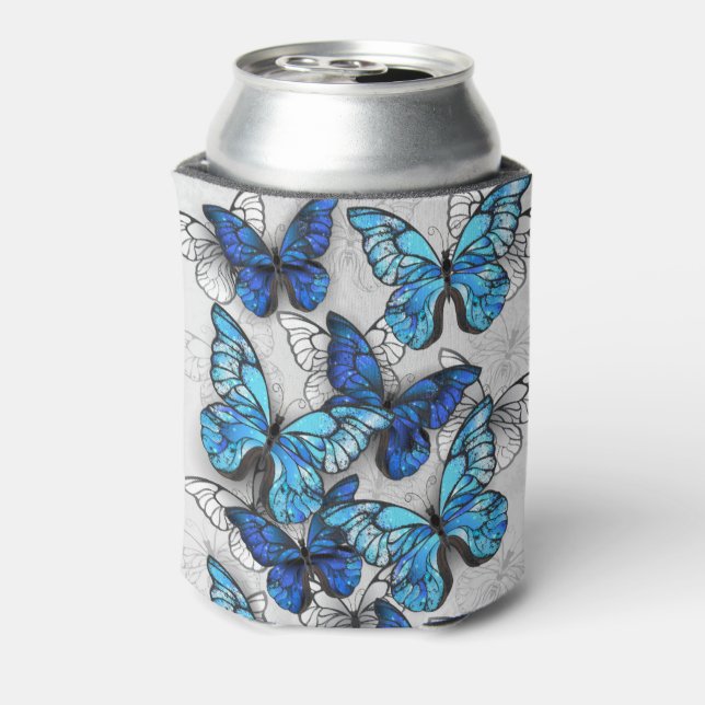 Rafraîchisseur Pour Canette Composition des White and Blue Butterflies (Can Dos)