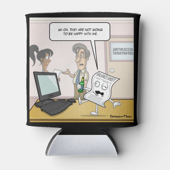 Rafraîchisseur Pour Canette Comptabilisation Drunk Bilan Punny peut refroidir (Devant)