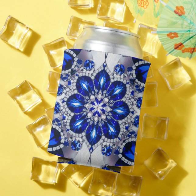 Rafraîchisseur Pour Canette Conception Can Cooler avec Bleu Blanc (Été in situ)