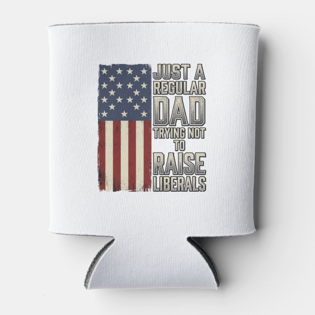 Rafraîchisseur Pour Canette Conception de chemise de citation de drapeau vinta (Devant)