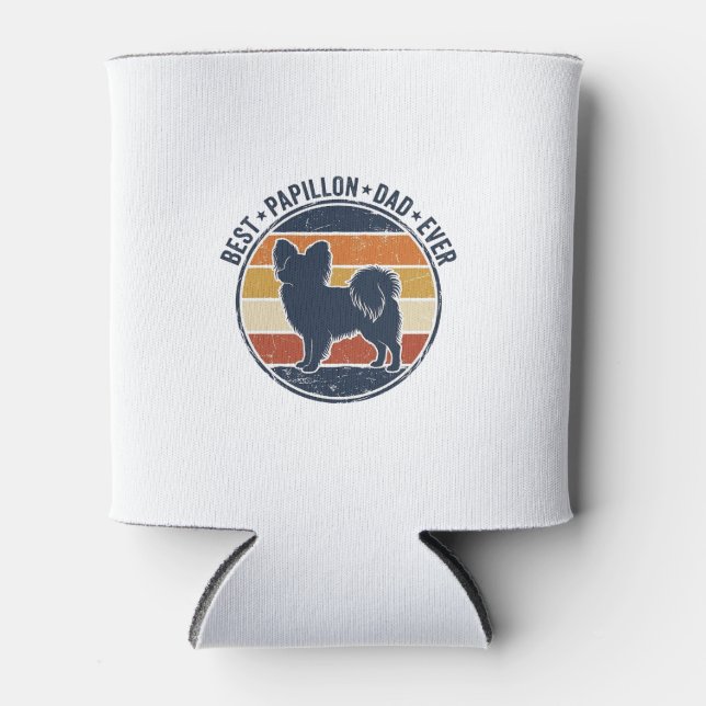 Rafraîchisseur Pour Canette Conception de chemise de papa de chien Papillon ré (Devant)