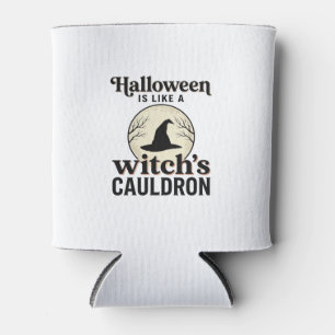 Rafraîchisseur Pour Canette Conception de chemise de ville d'Halloween de chât