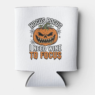 Rafraîchisseur Pour Canette Conception de chemise Halloween Citrouille de vin 