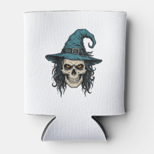 Rafraîchisseur Pour Canette Conception de chemise vectorielle Halloween Crâne