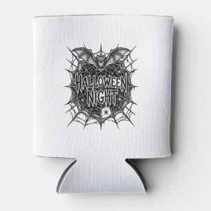 Rafraîchisseur Pour Canette Conception de chemise vintage Halloween Night Bat
