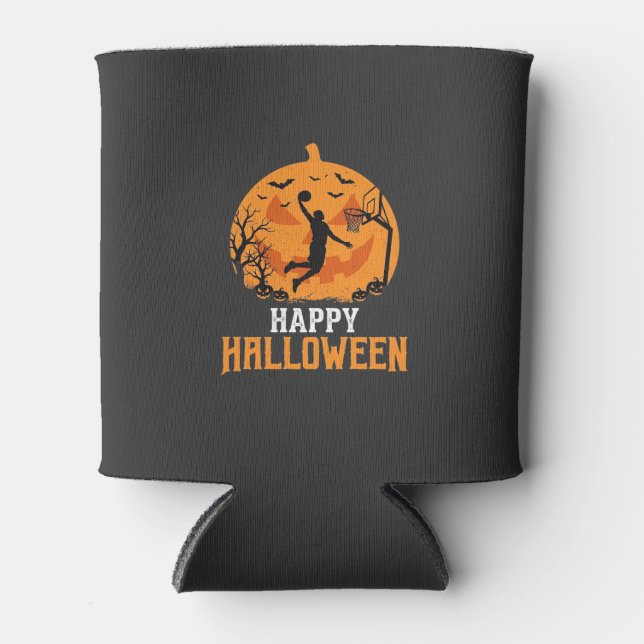 Rafraîchisseur Pour Canette Conception de panier de basketball Halloween Dunk  (Devant)