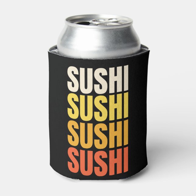 Rafraîchisseur Pour Canette Conception de texte de Sushi (Can devant)