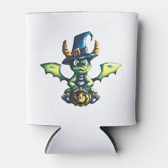 Rafraîchisseur Pour Canette Conception magique du dragon d'Halloween (Devant)