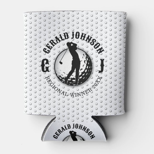 Rafraîchisseur Pour Canette Conception minimaliste élégante de golf (Devant)