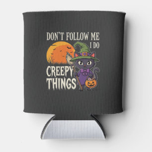 Rafraîchisseur Pour Canette Conceptions de chat de sorcière d'Halloween de cho
