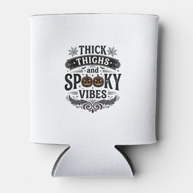 Rafraîchisseur Pour Canette Conceptions de chemise Halloween Thick Thighs Spoo (Devant)