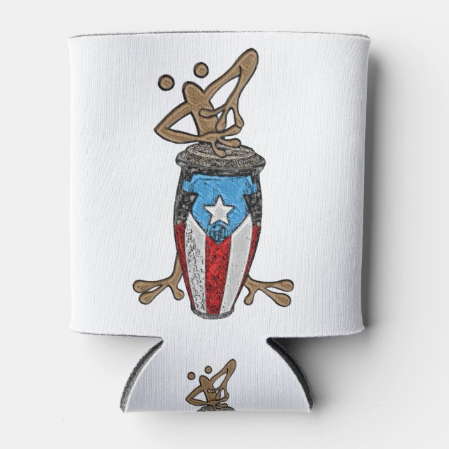 Rafraîchisseur Pour Canette Conga Coqui Taino (Devant)