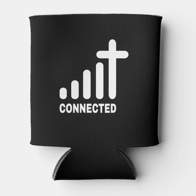 Rafraîchisseur Pour Canette Connecté - Drôle chrétien Jésus Christ Eglise Pe (Devant)