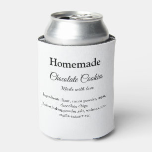 Rafraîchisseur Pour Canette Cookies au chocolat faits maison avec amour ajoute