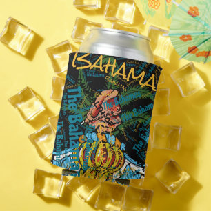 Rafraîchisseur Pour Canette "Cool aux Bahamas !" Patriotique