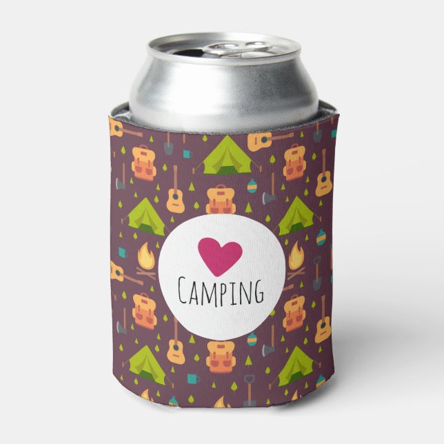 Rafraîchisseur Pour Canette Cool Love Camping Extérieur Motif (Can devant)