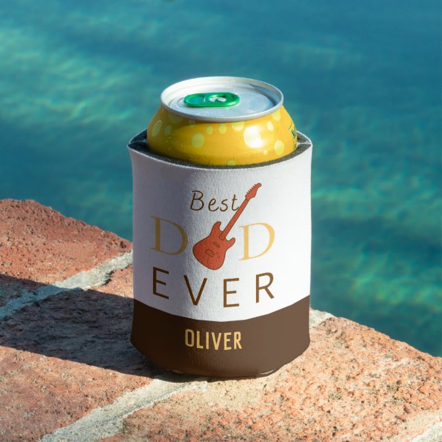 Rafraîchisseur Pour Canette Cool moderne Meilleur papa Jamais Musique Fête des (Piscine in situ)