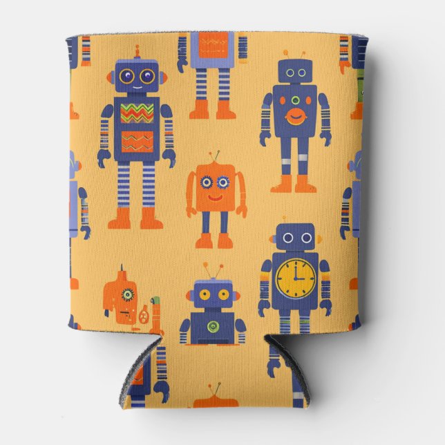 Rafraîchisseur Pour Canette Cooleur avec des robots uniques (Devant)