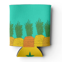Coozies de bière de la fête de l'ananas tropicale