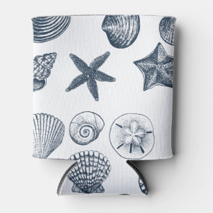 Rafraîchisseur Pour Canette Coques bleues nautiques