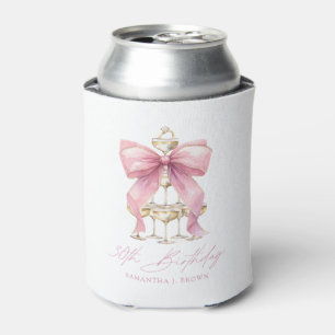 Rafraîchisseur Pour Canette Coquette rose Bow 30e fête d'anniversaire