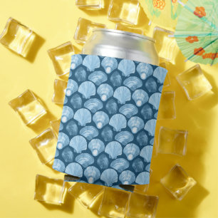Rafraîchisseur Pour Canette Coquillages Bleus Peuvent Refroidir - Côté Côtier