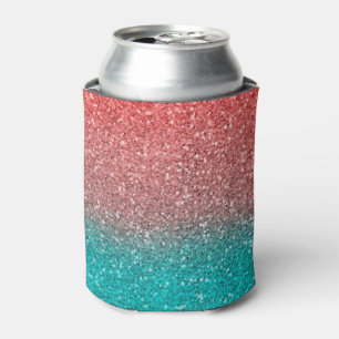 Rafraîchisseur Pour Canette Corail Melon Orange Turquoise Aqua Vert Pailleté G