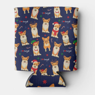 Rafraîchisseur Pour Canette Corgis Christmas : Festive Motif Vintage